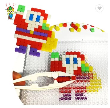 Household Kids Toys Educational Diy Plastic Pva Fuse Large Square Beads Eco-friendly Puzzle Hama Beads